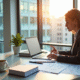 Administrateur d'affaires analysant des documents juridiques